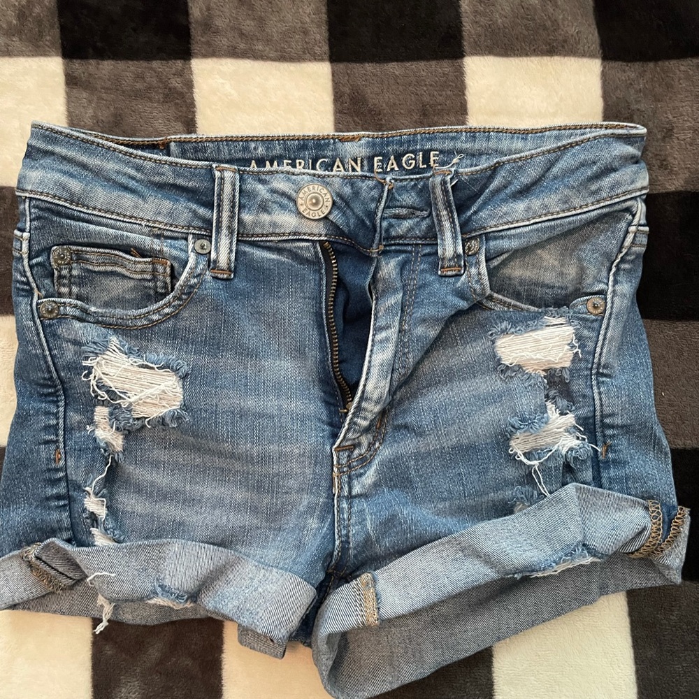 American eagle denim short shorts.